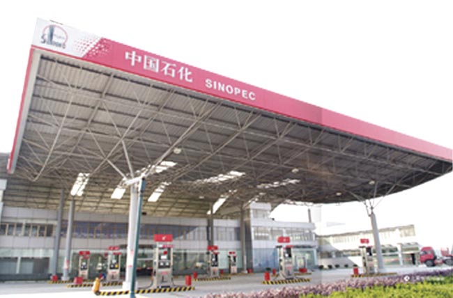 鹤壁中石化加油站网架